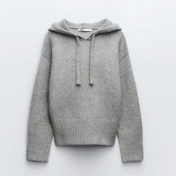 Grey knit sweater. Zara. Size S. New without tag - Picture 1 of 3